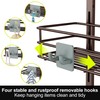 Orimade Over the Door Shower Caddy Adjustable 5 Tier Bronze,Bathroom