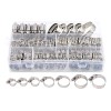 91pcs Abrazaderas Manguera Automotriz Fontanería Inoxidable