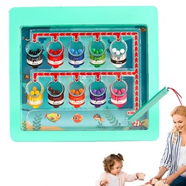 CPRNQY Sorting Game, Magnetic Game Colour and Number Labyrinth, Learning Sorting Game, Children's Toy Busy Board Learning Sorting Game, Magnets Children's Educational Games Gift Girl Boy