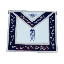Masonic Blue Lodge Officer 100% Lambskin Apron Hand Made - JUNIOR WARDEN