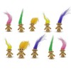80s Party Table Decorations Ten Mini Trolls 2cm tall Super