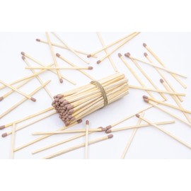 4" Inch Long Wooden Matchsticks Safety Matches Wholesale Bulk Loose by Chandler Studio (50 Pieces, Brown)