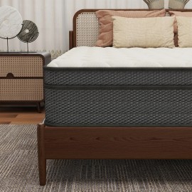 CHEVNI 12" Gel Memory Foam Hybrid Mattress Pocket Spring Twin Full Queen King In A Box - 12 in, Twin