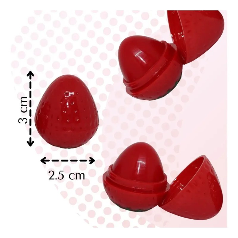 Balsamo Para Labios Forma De Fresa Mayoreo Lip Balm