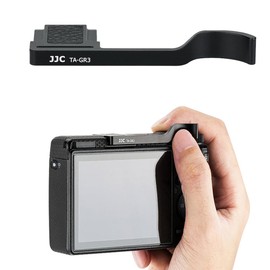 JJC Metal Hot Shoe Grip Thumb Rest for Ricoh GR III GR IIIx GR3 GR3x DSLR Camera Hand Grip, Thumb Up Grips, Better Balance and Grip