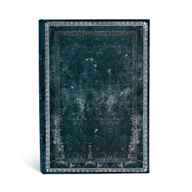 Midnight Steel Midi Lined Journal