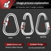 1.57 Inch Delta Quick Links 5/32 Inch 316 Stainless Steel