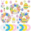 8 Pieces Easter Wreath Crafts Set, DIY Spring Decoration Easter