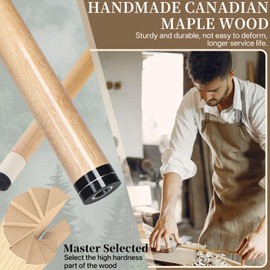 Kmise Pool Stick Set of 5-58" Pool Cue Stick, Canadian Maple Professional Billiards Pool Cue, Pool Sticks for Adults, 18~21oz (4 Sets (Green, Red, Purple, Orange), 18 19 20 21 oz)