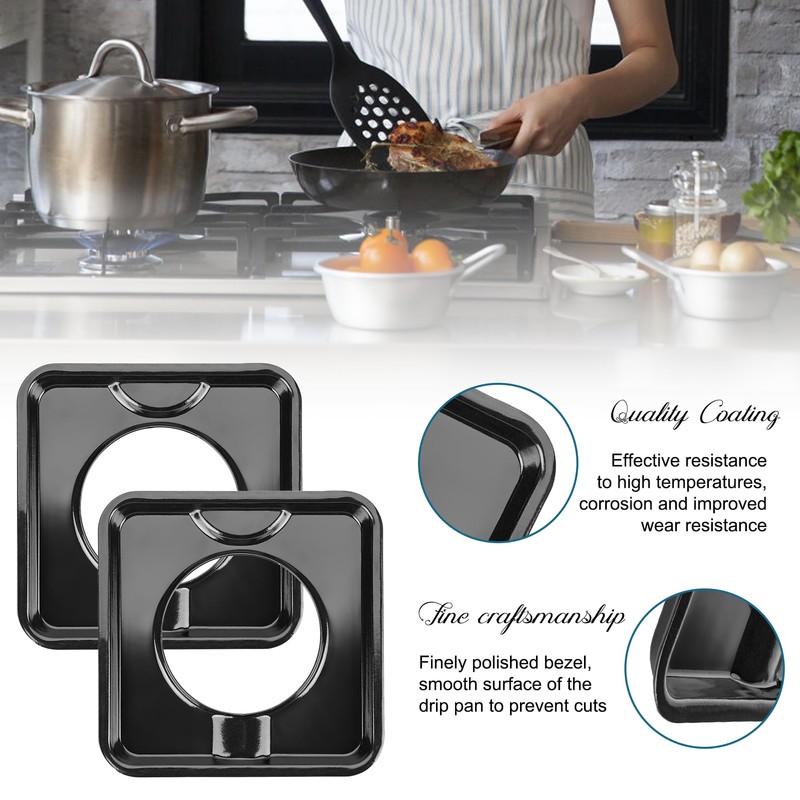Square Drip Pan 7.75" Heavy Duty Gas Burner SGP-400 Square