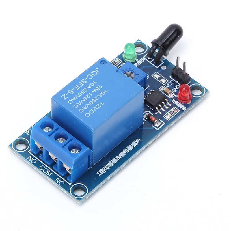 Oumefar Flame Detection Relay Module Fire Detection Sensor Fire Detector