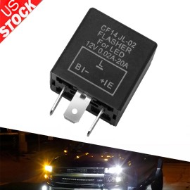 Unbranded Turn Signal Hazard LED Flasher Relay CF14 3Pin JL-02 Fix Fast Hyper-flash Blink