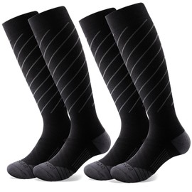 RIOROO Ski Socks, Ski Socks, Men's, Snowboarding Socks, Women's, Cotton, Thick, Socks, Snowboarding, Skiing Socks, Soft, Comfortable, Thermal Insulation, Antibacterial/Deodorizing, Breathable,
