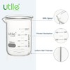Utile 6 Pcs 500ml Glass Beaker Set, Chemical Glass Beakers,