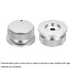sourcing map 2 Pcs Aluminium Potentiometer Knobs, 1/4" (6mm) Universal