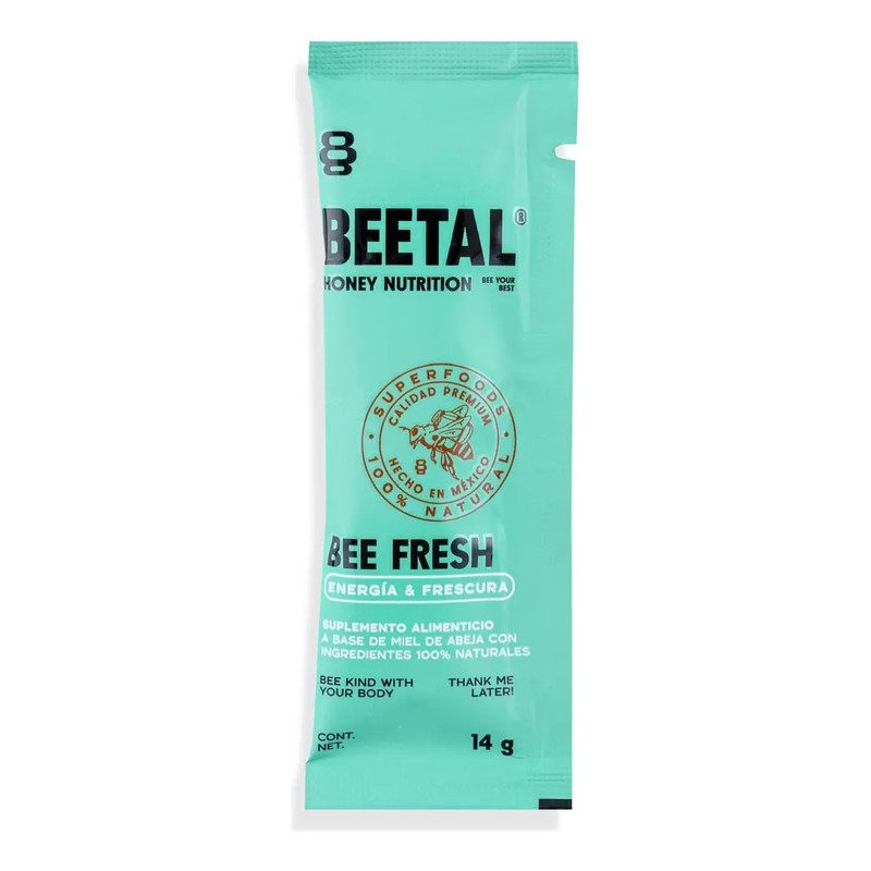 Bee Fresh Suplemento Energético Natural De Miel 12 Sobres