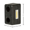 Guardian 6" Deep Molded Rubber Trailer Bumper - 3-1/2" H