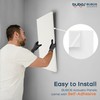 BUBOS 4 PCS Acoustic Panels,23.6''x11.8'' Fabric Soundproof Wall Panels,Self-adhesive Sound