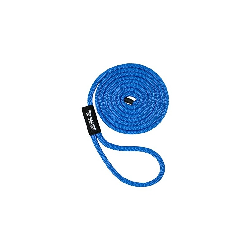 Double Braid Nylon Dock Line - Royal, 3/8" x 10'