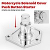 OURONOTO Motorcycle Chrome Starter Push Button 1.2/1.4 k/watt Compatible for