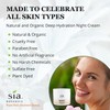 Sia Botanics Deep Hydration Night Face Cream (118ml4oz jar) |Jojoba