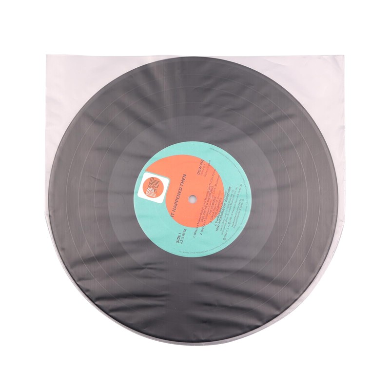 LP Vinyl Inner Sleeves Transparent Anti Static Plastic Round Bottom