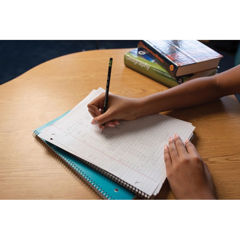 Ticonderoga Wood-Cased Pencils, Pre-Sharpened, 2 HB Soft, Black, 10 Count