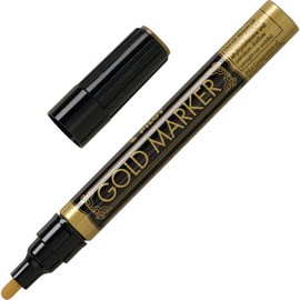 Pilot 41700 Pilot Creative Permanent Markers - Medium Marker Point - 1 Mm Marker Point Size - Gold - Gold Barrel - 1 Each