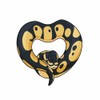 Ball Python Heart Snake Decal -Indoor and Outdoor use! (Phantom)