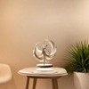YORISMAL Charming Ballerina Acrylic Statue Women Modern Desk Decoration with