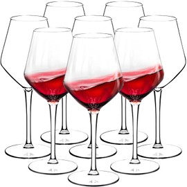 crayline Plastic Wine Glasses Set of 8(15oz) |Unbreakable Wine Glasses with Stem|100% Tritan & BPA Free |Dishwasher Safe| Awesome For Pool, Beach, Travel, Pool, Camping, Beach, Picnic, Everyday Use.