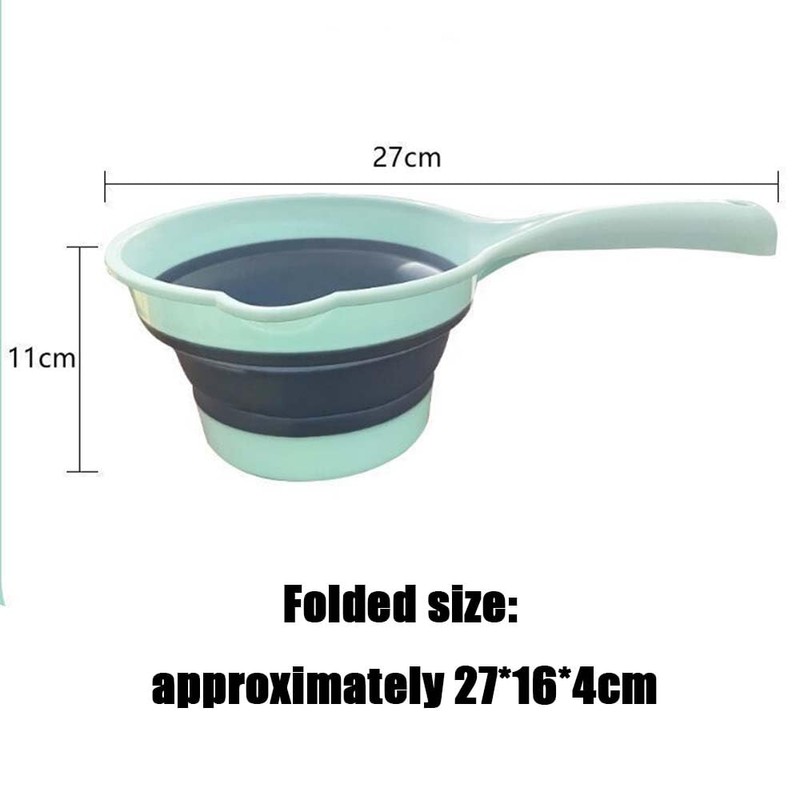Folding Water Ladle Household Water Scoops Collapsible Spoon Scoop Cup