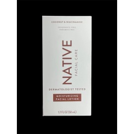 Native Moisturizing Facial Lotion Coconut & Niacinamide  1.7 Fl oz (50 mL)