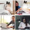 MingBright LED Clip-on Desk Lamp, 360° Adjustable Clamp Desk Light