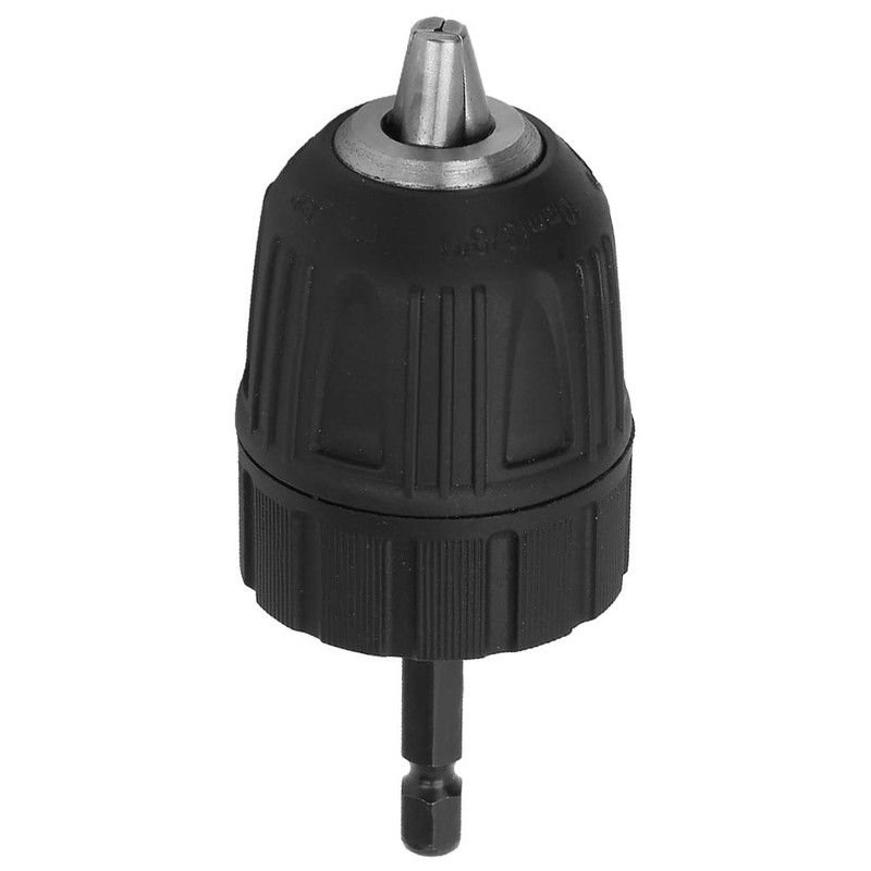 3/8-24UNF Keyless Drill Chuck 0.8-10mm + 1/4 Hex Head 3/8