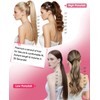Youngsmile Human Hair Ponytail Extensions 14 Inch 65g Clip in
