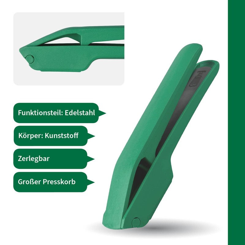 Chefkoch trifft Fackelmann Premium Garlic Press - Robust Stainless Steel