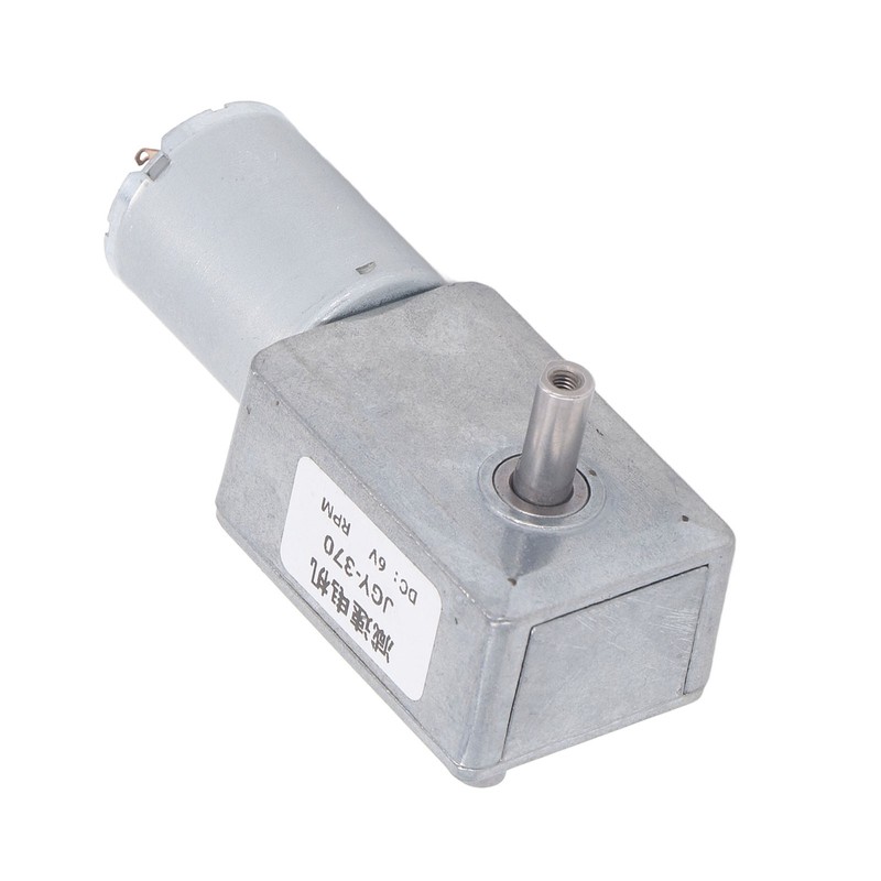 Double Shaft DC Gear Motor 25kg.cm 12mm Self Locking Reversible