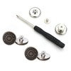 GIYOMI 17mm No Sewing Jeans Buttons Replacement Kit with Metal