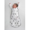 Amazing Baby Muslin Sleeping Sack with 2-Way Zipper, Zebra, Black,