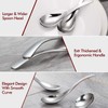 HIWARE Thick Heavy-weight Soup Spoons, High Grade Stainless Steel Soup