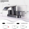 Waterfall Bathroom Sink Faucet 4 Inch Faucet 2 Handle Lead-Free
