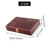 RESFNSE 50 Pcs Wood Coin Protection Display Box Storage Case