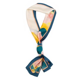 vimate Satin Scarf for Hair,Silk Like Head Scarf Narrow Handbag Handle Wrap and Ribbon Neckerchief Scarf for Women (Style 04)