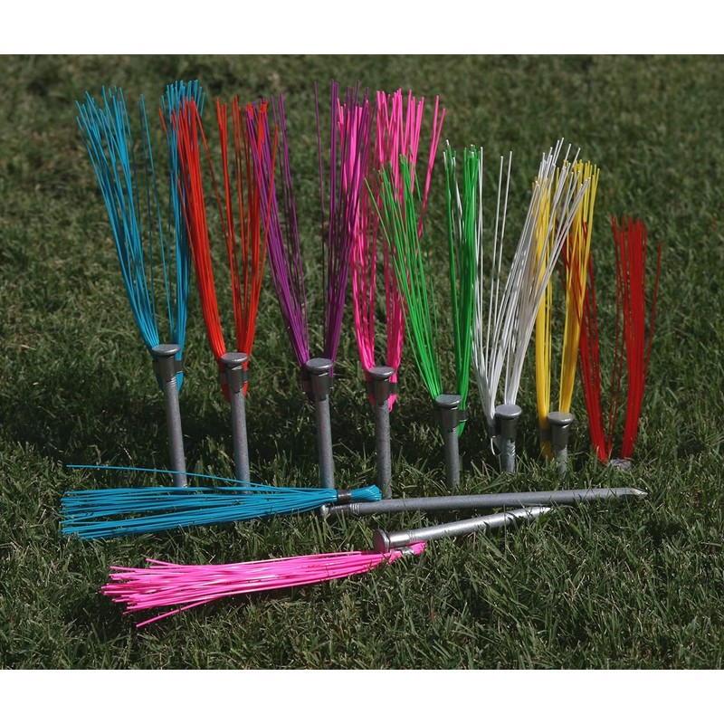 Trail Chasers Ground Markers Blue 6" Marking Whiskers with Lightweight,