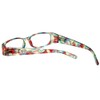 Calabria 759 Rectangular Colorful Reading Glasses +1.00 Red Women Readers