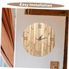 iplusmile DIY Frameless Wooden Wall Clock with Roman Numerals Large