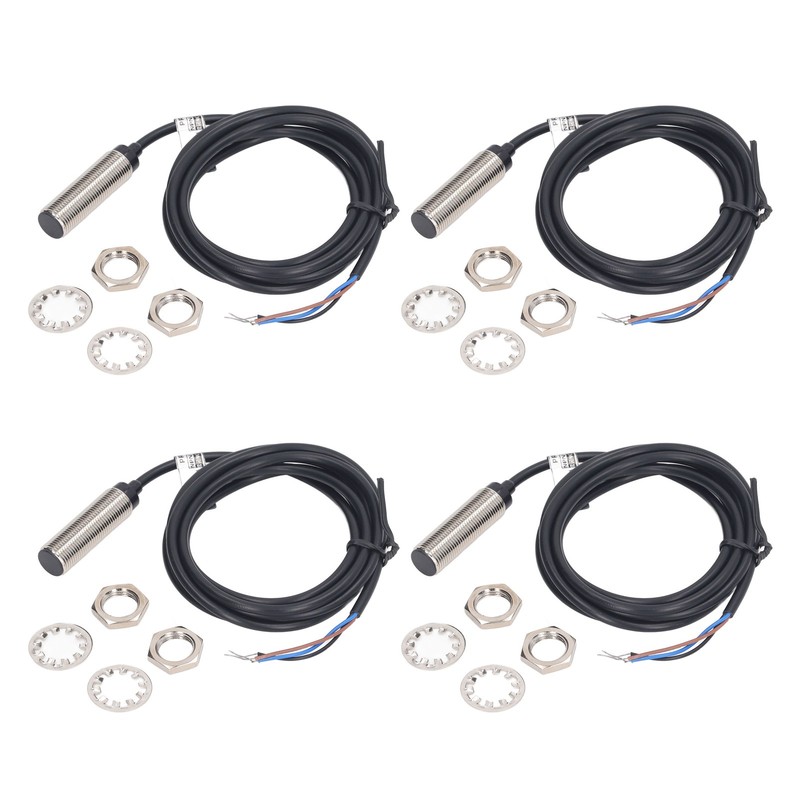 4 Set Inductive Proximity Switch 12mm Dia NPN DC 3