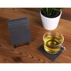 Juvale Square Black Slate Coasters Set - Coffee Table Protection