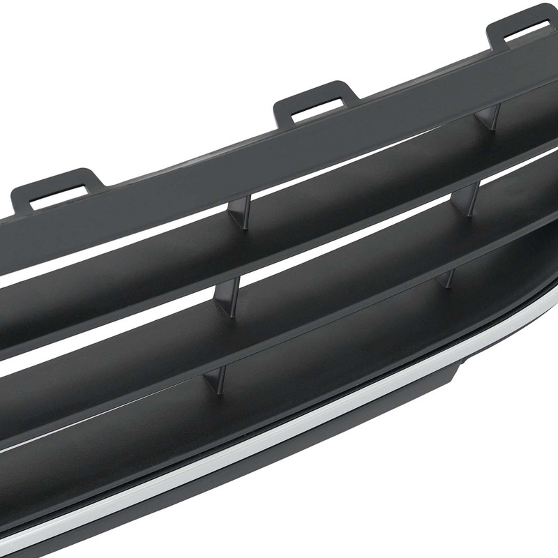 KARPAL Front Lower Bumper Grille w/Chrome Molding Trim Compatible with